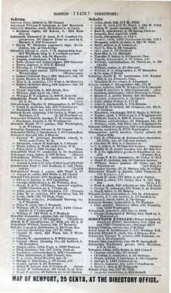 A scanned image of a printed page: leaf 1466 of The Boston Directory. The image shows the printed page itself; its text is not reproduced in this description.