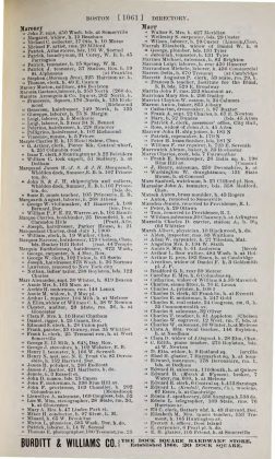A scanned image of a page from a printed trade directory: leaf 1082 of The Boston Directory, 1901. The image shows the printed page itself; its text is not reproduced in this description.