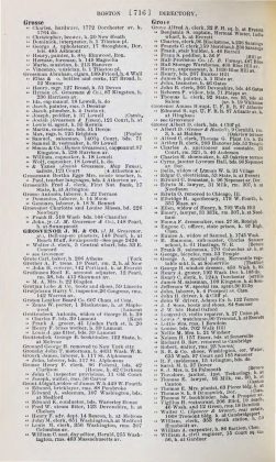 A scanned image of a page from a printed trade directory: leaf 739 of The Boston Directory, 1901. The image shows the printed page itself; its text is not reproduced in this description.