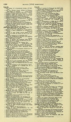 A scanned image of a page from a printed trade directory: leaf 1208 of The Boston Directory, 1916. The image shows the printed page itself; its text is not reproduced in this description.