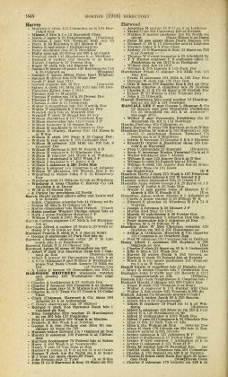 A scanned image of a page from a printed trade directory: leaf 948 of The Boston Directory, 1916. The image shows the printed page itself; its text is not reproduced in this description.