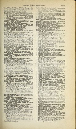 A scanned image of a page from a printed trade directory: leaf 135 of The Boston Directory, 1916. The image shows the printed page itself; its text is not reproduced in this description.