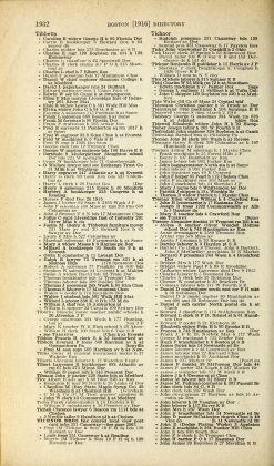 A scanned image of a page from a printed trade directory: leaf 404 of The Boston Directory, 1916. The image shows the printed page itself; its text is not reproduced in this description.