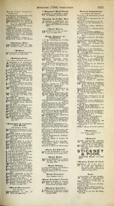 A scanned image of a page from a printed trade directory: leaf 755 of The Boston Directory, 1916. The image shows the printed page itself; its text is not reproduced in this description.