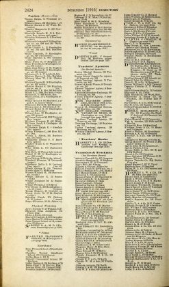 A scanned image of a page from a printed trade directory: leaf 854 of The Boston Directory, 1916. The image shows the printed page itself; its text is not reproduced in this description.