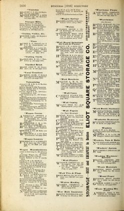 A scanned image of a page from a printed trade directory: leaf 866 of The Boston Directory, 1916. The image shows the printed page itself; its text is not reproduced in this description.