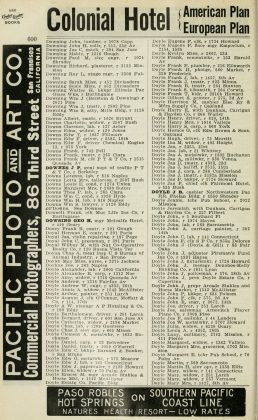 A scanned image of a page from a printed trade directory: leaf 550 of Crocker-Langley San Francisco Directory for the Year Commencing 1913. The image shows the printed page itself; its text is not reproduced in this description.
