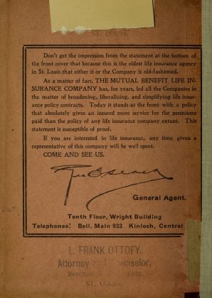 A scanned image of a page from a printed trade directory: leaf 4 of Gould's Red Book: Business Directory, Commercial Register of the City of St. Louis. The image shows the printed page itself; its text is not reproduced in this description.