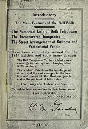 A scanned image of a page from a printed trade directory: leaf 5 of Gould's Red Book: Business Directory, Commercial Register of the City of St. Louis. The image shows the printed page itself; its text is not reproduced in this description.