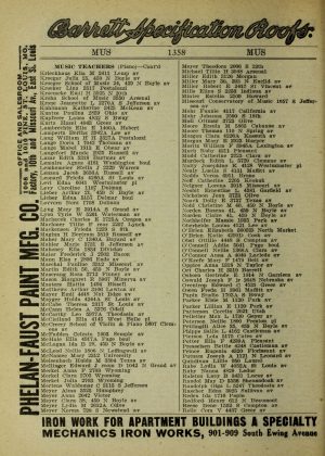 A scanned image of a page from a printed trade directory: leaf 1382 of Gould's Red Book: Business Directory, Commercial Register of the City of St. Louis. The image shows the printed page itself; its text is not reproduced in this description.