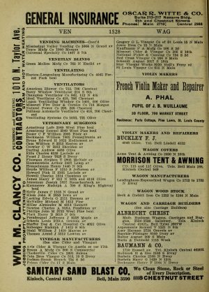 A scanned image of a page from a printed trade directory: leaf 1552 of Gould's Red Book: Business Directory, Commercial Register of the City of St. Louis. The image shows the printed page itself; its text is not reproduced in this description.