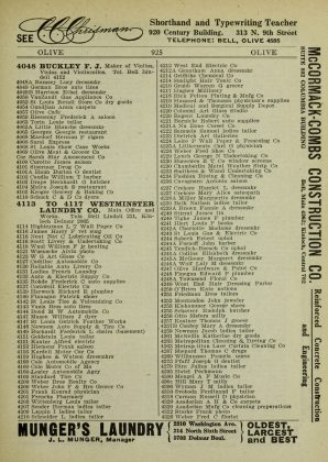 A scanned image of a page from a printed trade directory: leaf 943 of Gould's Red Book: Business Directory, Commercial Register of the City of St. Louis. The image shows the printed page itself; its text is not reproduced in this description.