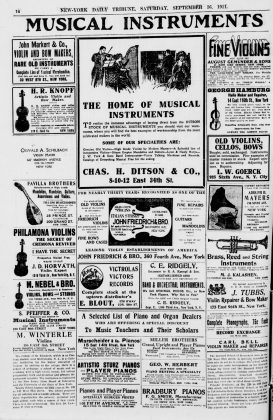 A scanned image of a newspaper page: printed p. 14 of New-York Daily Tribune. The image shows the printed page itself; its text is not reproduced in this description.