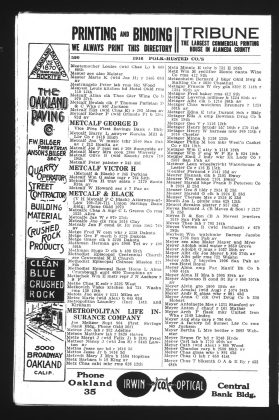 A scanned image of a page from a printed trade directory: leaf 590 of Polk-Husted Directory Co.'s Oakland, Berkeley, Alameda Directory. The image shows the printed page itself; its text is not reproduced in this description.