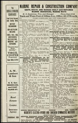 A scanned image of a page from a printed trade directory: leaf 5 of Polk's Portland City Directory, 1920, vol. II. The image shows the printed page itself; its text is not reproduced in this description.