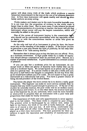 A scanned image of a page from a printed trade directory: leaf 11 of The Violinist's Guide: Written for the Use of the Violin Buying Public. The image shows the printed page itself; its text is not reproduced in this description.