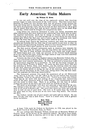 A scanned image of a page from a printed trade directory: leaf 18 of The Violinist's Guide: Written for the Use of the Violin Buying Public. The image shows the printed page itself; its text is not reproduced in this description.