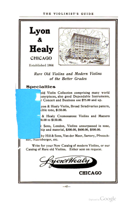 A scanned image of a page from a printed trade directory: leaf 50 of The Violinist's Guide: Written for the Use of the Violin Buying Public. The image shows the printed page itself; its text is not reproduced in this description.