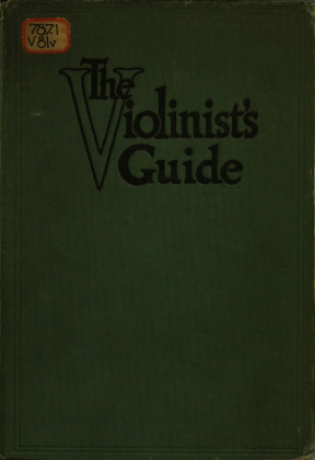 A scanned image of a page from a printed trade directory: leaf 1 of The Violinist's Guide: Written for the Use of the Violin Buying Public. The image shows the printed page itself; its text is not reproduced in this description.